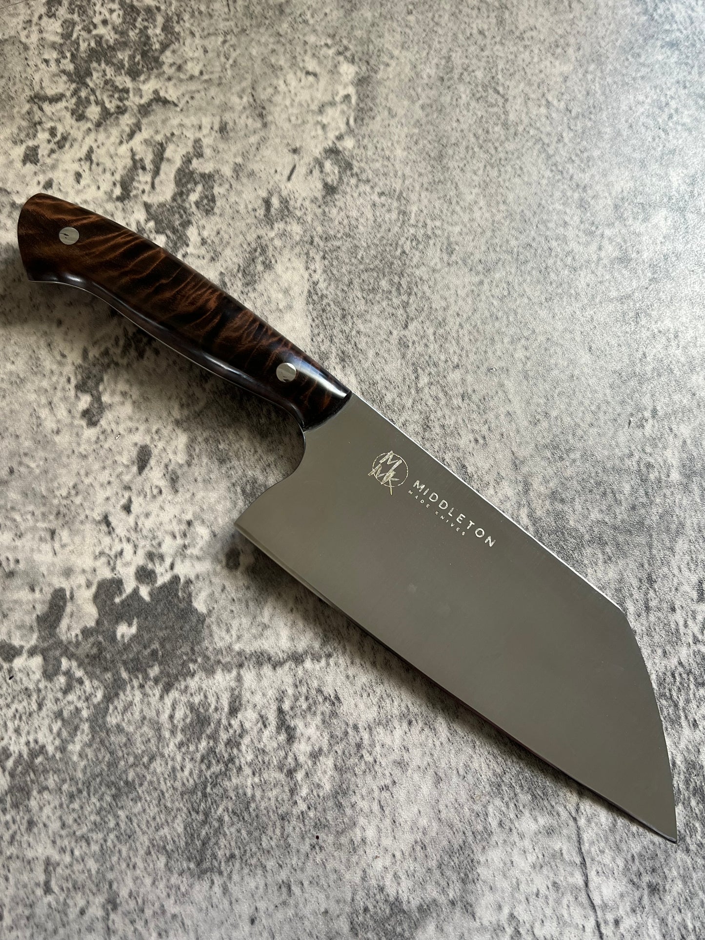 6” Santoku with Curly Black Walnut