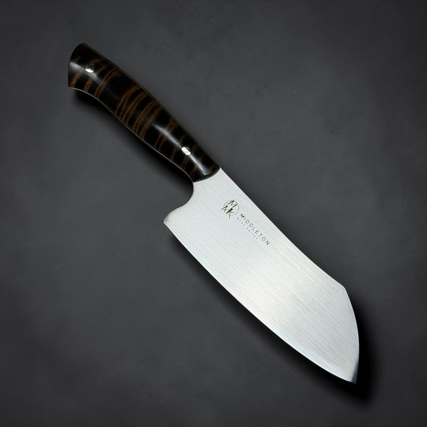 6” Santoku with Brown Curly Maple