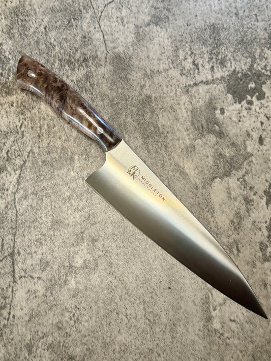 8” Chef with Maple Burl