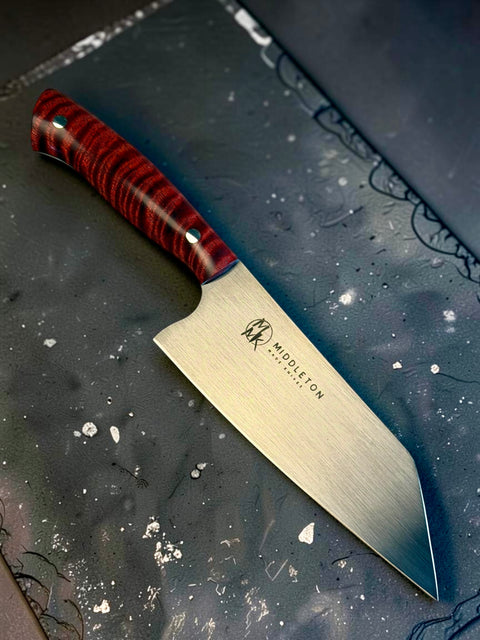 Red Curly Maple 6” Bunka knife