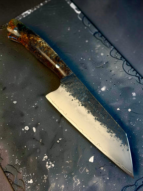 Burl 6” San Mai Bunka knife