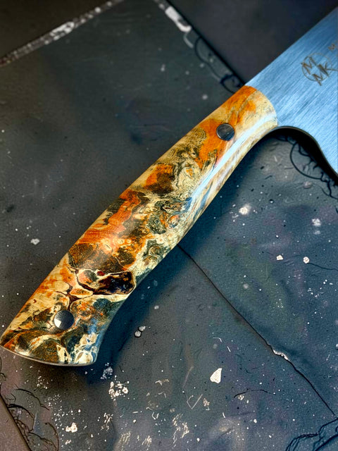 Box Elder Burl 8” chef knife