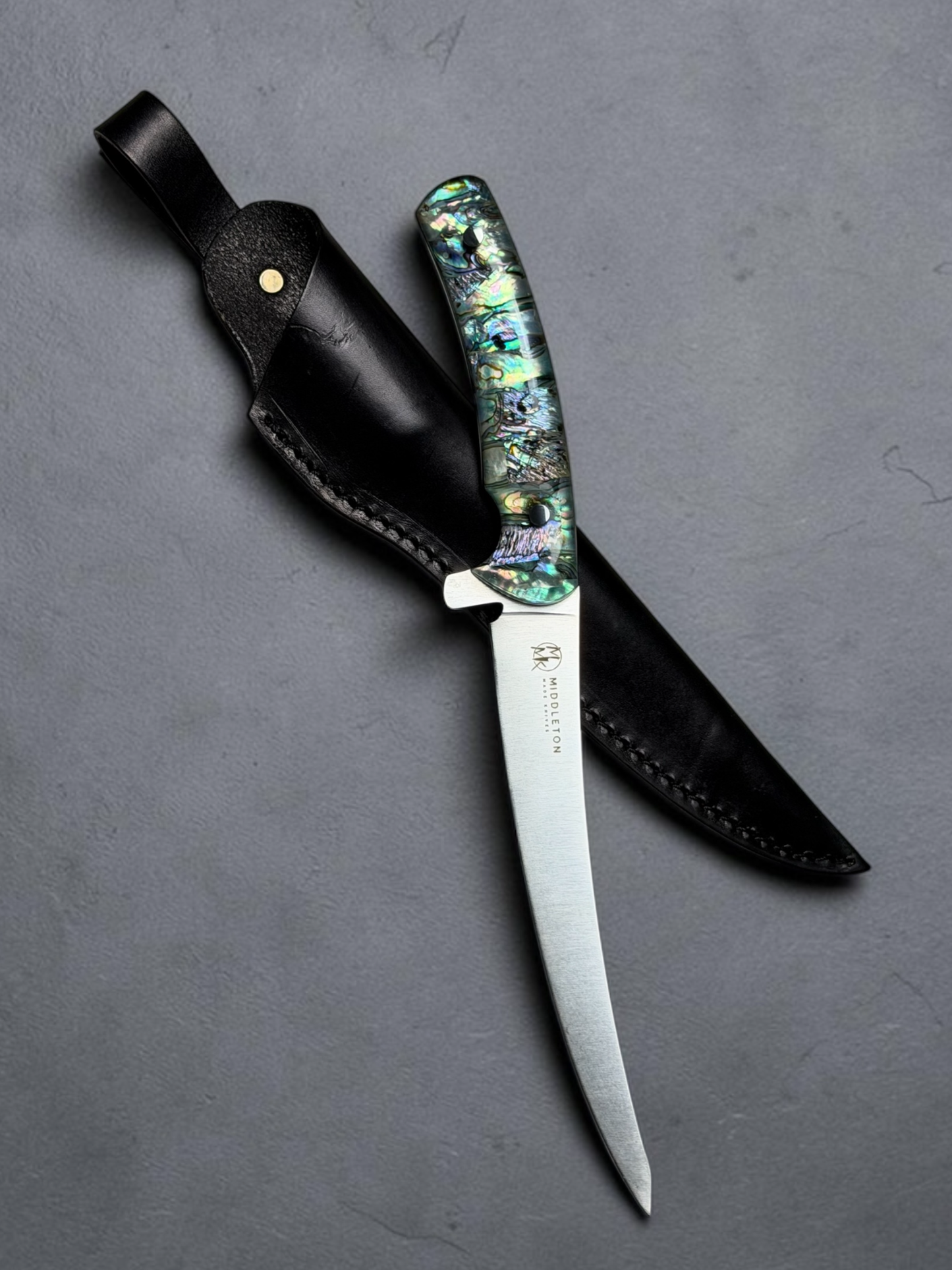 7” Edisto with abalone handle