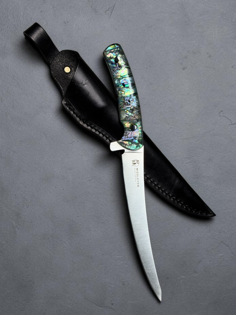 7” Edisto with abalone handle