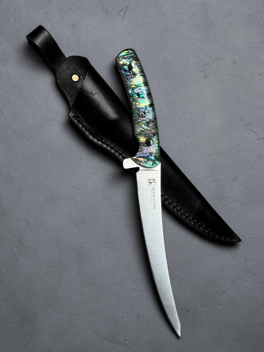 7” Edisto with abalone handle
