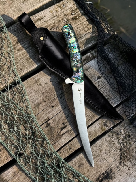 7” Edisto with abalone handle
