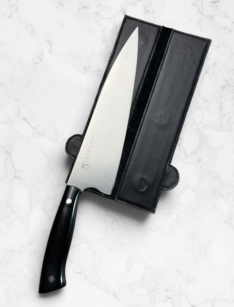 Middleton Made Knives | Premium Ostrich-Embossed Leather Knife Guard