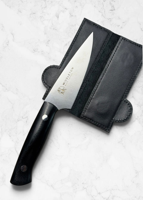 Middleton Made Knives | Premium Ostrich-Embossed Leather Knife Guard