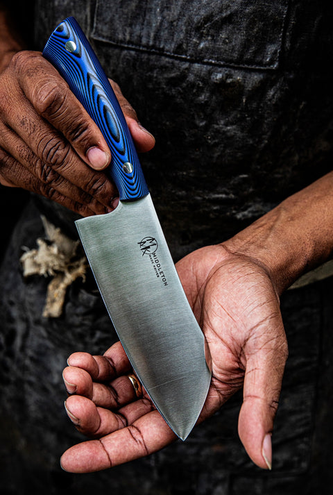 Echo - 6” Blue/Black Santoku