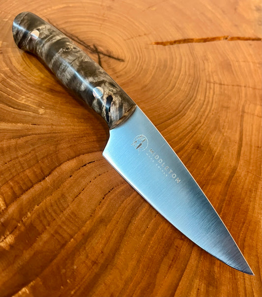 Custom 4” Paring with Slate Buckeye Burl