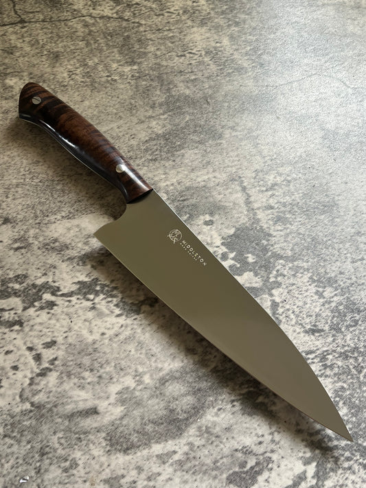 8” Chef with Brown Curly Maple