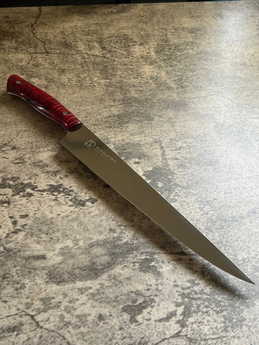 10” Slicer with Red Curly Maple