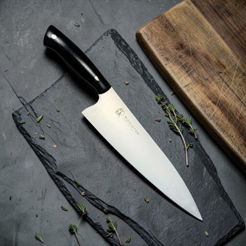 Custom 8” chef with Black G10