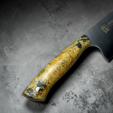 8” Chef with Box Elder Burl