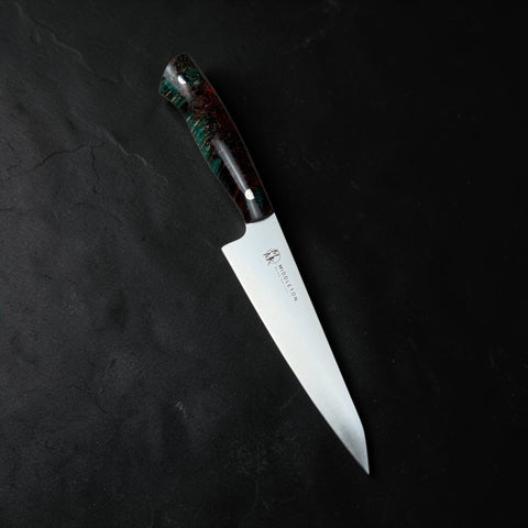 6” Utility with Green/Red Box Elder Burl