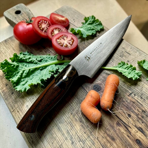6-Piece Nitro-V Chef Knife Set with Walnut & Resin Handles
