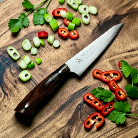 6-Piece Nitro-V Chef Knife Set with Walnut & Resin Handles