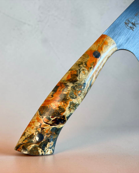 Box Elder Burl 8” chef knife